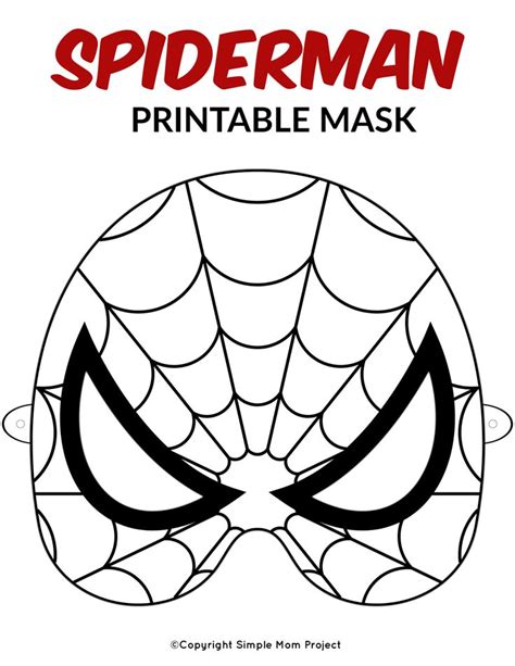 Superhero Mask Template Printables