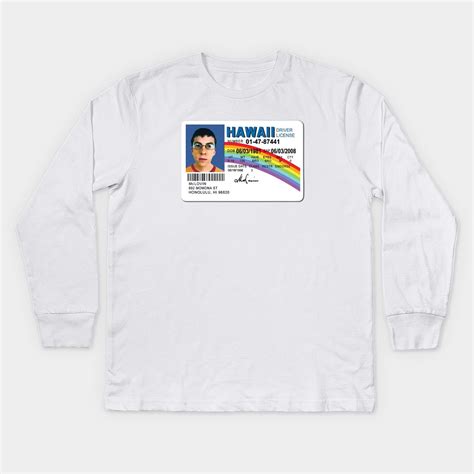 Mclovin Id Kids Longsleeve T-shirt | Super-bad in 2022 | Long sleeve tshirt men, T shirt, Mens tops