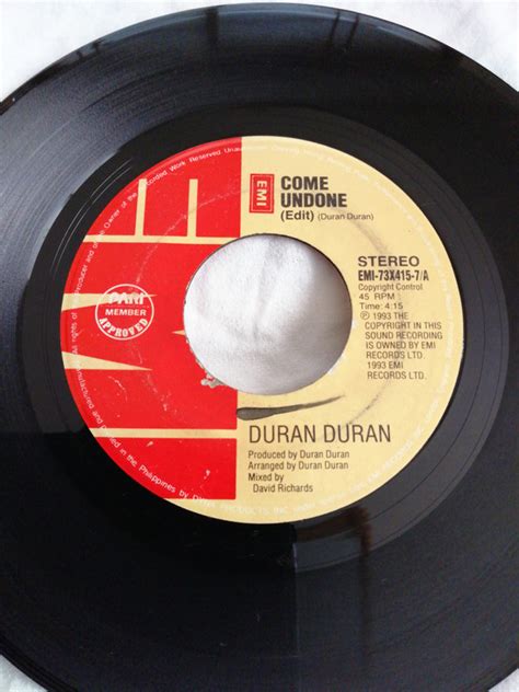 Duran Duran - Come Undone (1993, Vinyl) | Discogs