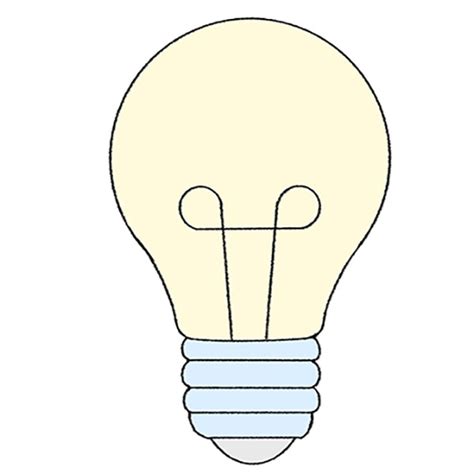 How to Draw a Lightbulb - Easy Drawing Tutorial For Kids