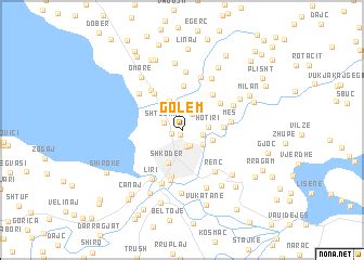 Golem (Albania) map - nona.net