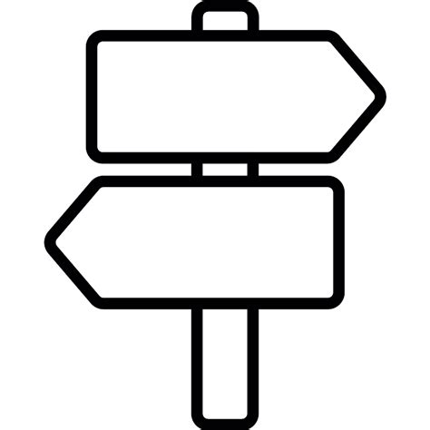 Direction Signs Vector SVG Icon - SVG Repo