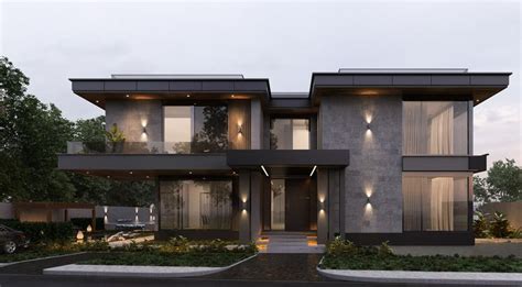 Amalgamation Villa on Behance | Villa exterior design, House designs exterior, Best modern house ...