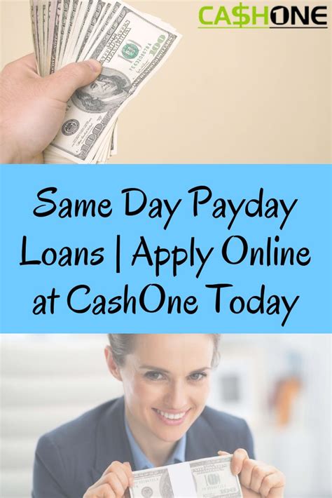 Same Day Payday Loans | Apply Online at CashOne Today | Payday loans ...