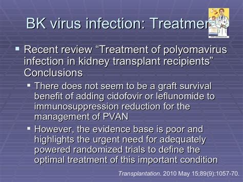 2 bk virus infection post renal transplant