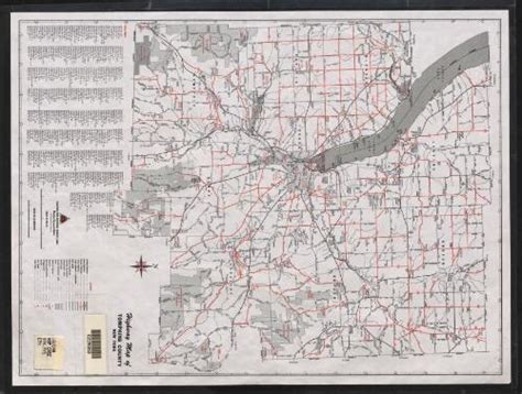 Highway map of Tompkins County, New York