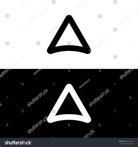 Triangle Logo Design Black White Stock Vector (Royalty Free) 1959457243 | Shutterstock