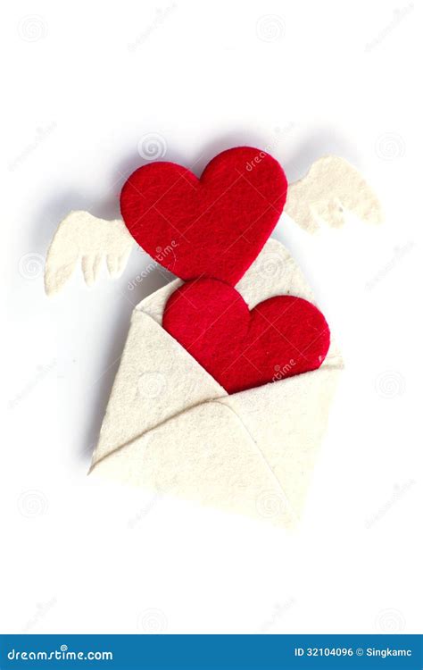 Love Heart on the White Background Stock Photo - Image of material, blank: 32104096