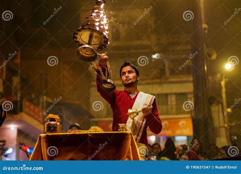 Varanasi Aarti Ceremony Editorial Image | CartoonDealer.com #168913602