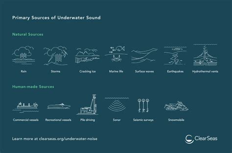 Primary Sources of Underwater Sound | Clear Seas