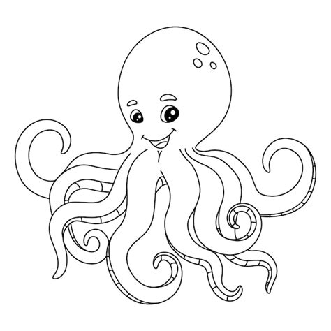 Cute Octopus Coloring Pages