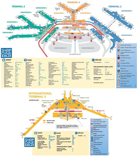 Airport map, Chicago o’hare airport, Chicago airport