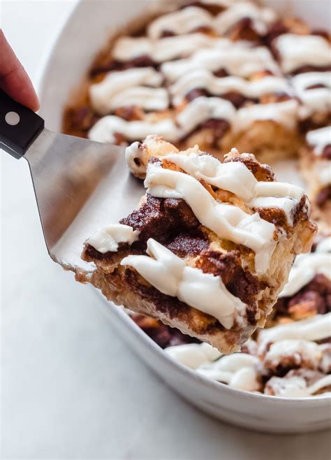 Overnight Cinnamon Roll Casserole (Breakfast Bake) - Little Spice Jar