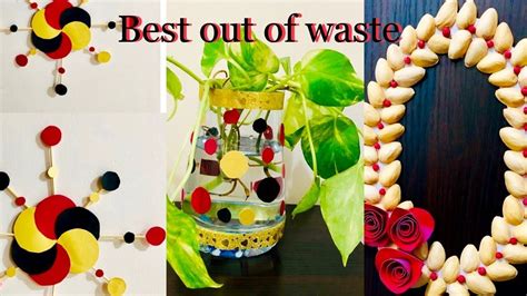 3 Wallmate Ideas From Waste Materials / Recycling Craft Ideas ...