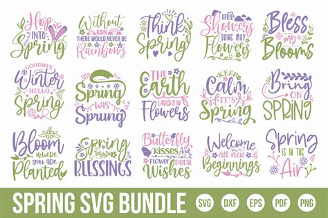 Spring SVG Bundle, Spring Quotes Bundle Graphic by CraftlabSVG · Creative Fabrica