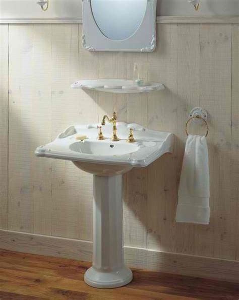 20 Fascinating Bathroom Pedestal Sinks | Home Design Lover | Traditional bathroom sinks ...