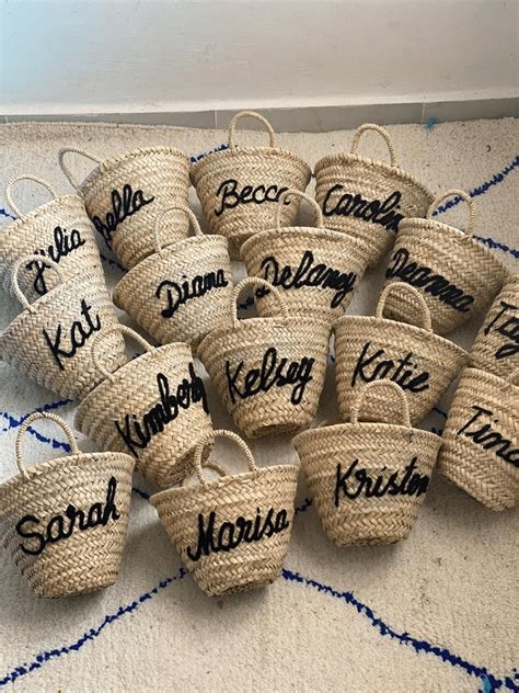 50% Off PERSONALIZED BASKET Bridesmaid Gifts customized | Etsy