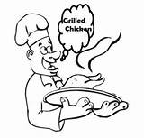 Chefmaster and Little Chef Coloring Pages  sketch template