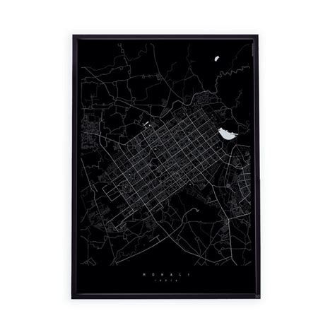 Decorative map of Mohali, India by Maptu | Map decor, Map, Celestial bodies