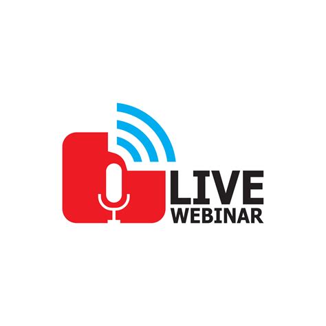 Live webinar icon and symbol template 4689849 Vector Art at Vecteezy