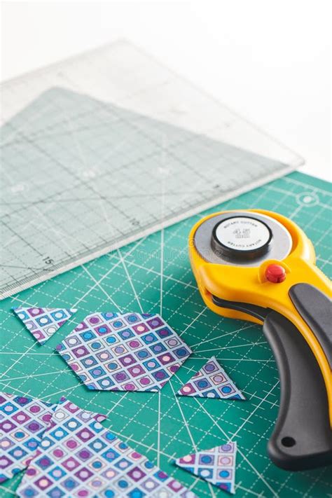 The Process of Cutting Pieces of Fabric in the Shape of Hexagons To ...