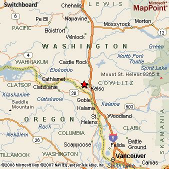 Longview, Washington Area Map & More