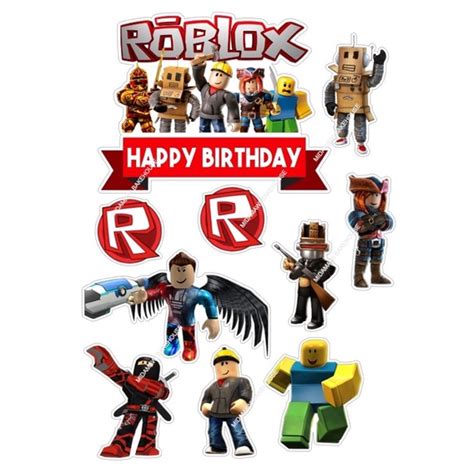 Roblox Happy Birthday Cake Topper PNG Printable Vectorency | ubicaciondepersonas.cdmx.gob.mx