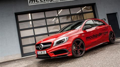 Red Mercedes-Benz 5-door hatchback, car, Mercedes-Benz, GLA 45 AMG, red cars HD wallpaper ...