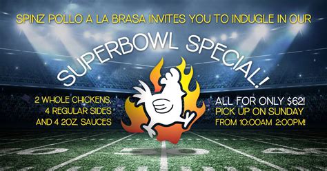 Spinz SUPERBOWL SPECIAL 2023!! – Spinz Pollo a la Brasa