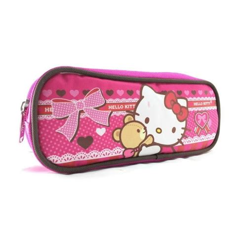 Pencil Case - Hello Kitty - Bows Pink Pouch Bag Stationery New 683153 ...