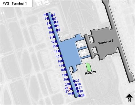 Shanghai Pudong Airport PVG Terminal 1 Map