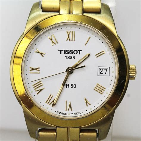 Men's Tissot PR 50 Gold Tone Wristwatch | Property Room