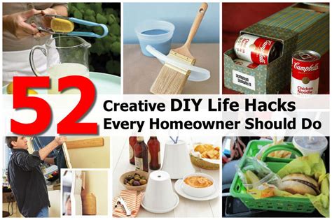 52 Creative DIY Life Hacks Every Homeowner Should Do • DIY Tips