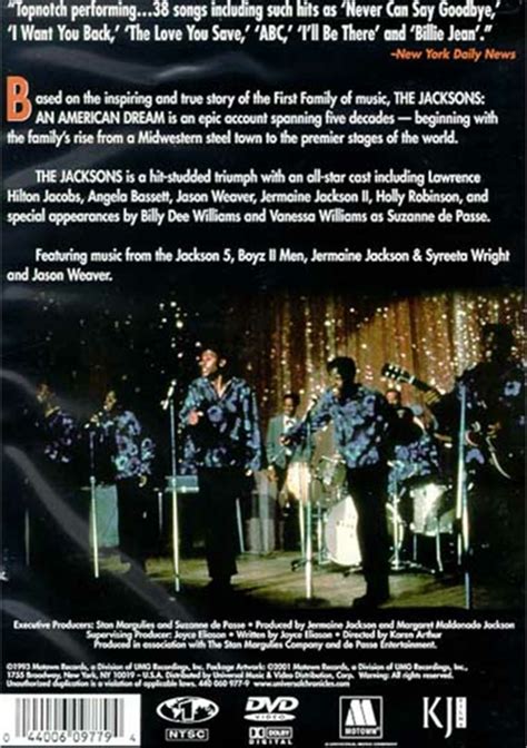 Jacksons, The: An American Dream: The Complete Mini-Series (DVD 1993) | DVD Empire