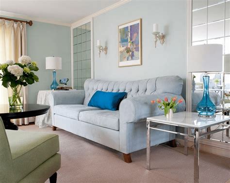 Những mẫu thiết kế phòng khách màu xanh dương | AccHome