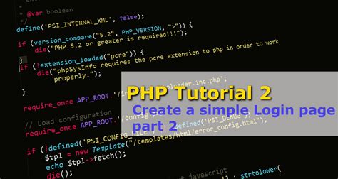 Php Tutorial 2 Create A Simple Login Page Part 2 Anuptechtips - Riset