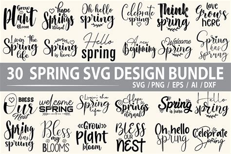 Spring Quotes SVG Bundle By orpitabd | TheHungryJPEG