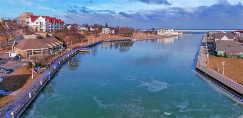 Sheboygan Wisconsin waterfront area Photograph by James Brey