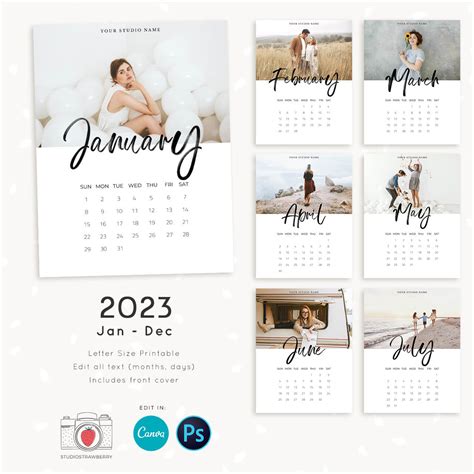 Template Calendario 2023 Photoshop Presets For Portraits - IMAGESEE