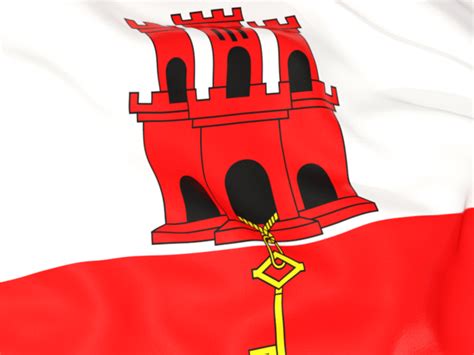 Flag background. Illustration of flag of Gibraltar