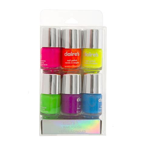 Neon Nail Polish Set - 6 Pack | Claire's US