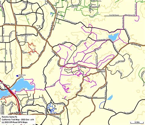 Rancho Santa Fe - California Trail Map