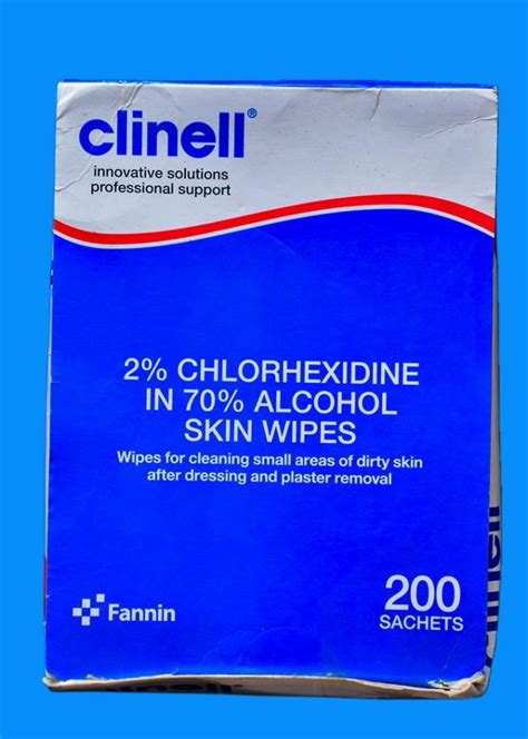 2% Chlorhexidine in 70% Alcohol Skin Wipes, 200 sachets. – Nompharma ...