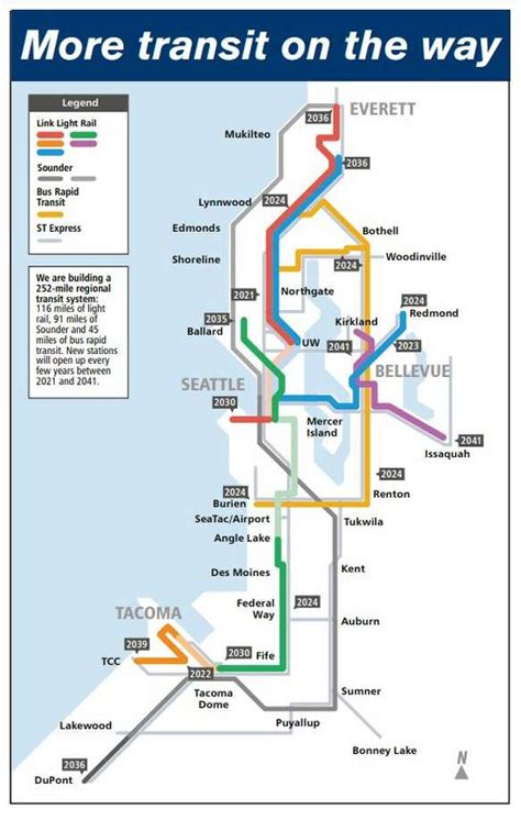 Seattle Public Transportation Map - Transport Informations Lane