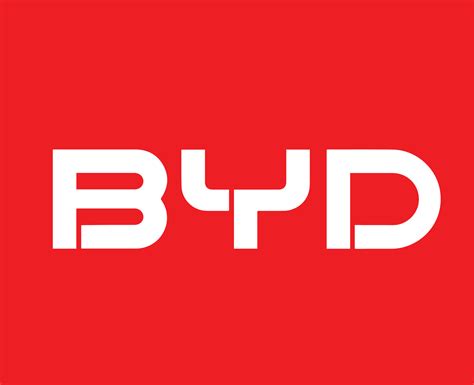 BYD Brand Logo Car Symbol Name White Design China Automobile Vector ...