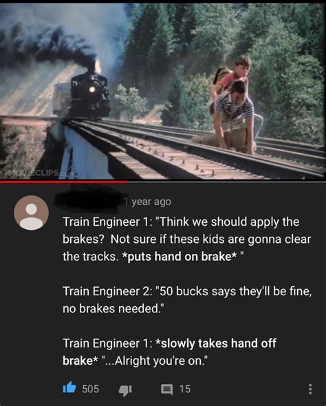 Found this beautiful comment on the train scene from Stand By Me. : r/ailways