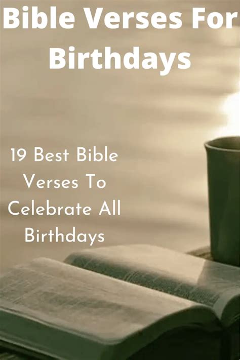 19 Beautiful Bible Verses For Birthdays Wishes - Faith Victorious