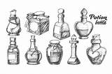 Potion Bottle Coloring Page Pages sketch template
