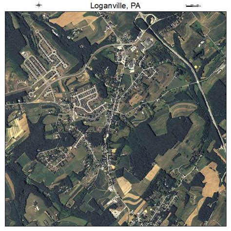 Aerial Photography Map of Loganville, PA Pennsylvania