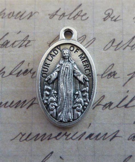 Our Lady Of Mercy Oval Italian Medal Blessed Virgin Mary | Etsy | Blessed virgin mary, Blessed ...